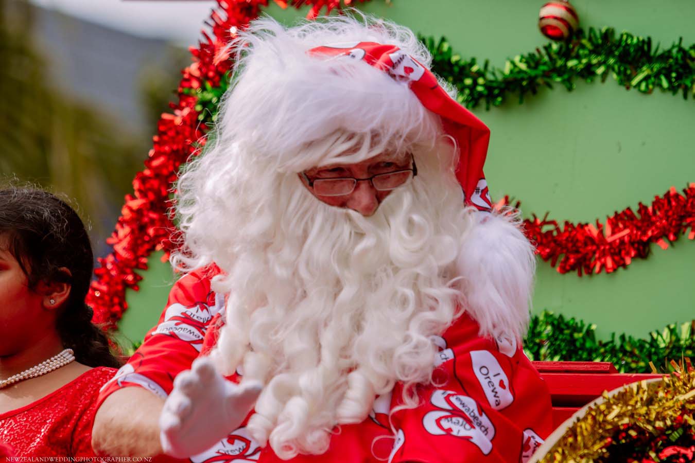 Santa parade Orewa wedding photographer